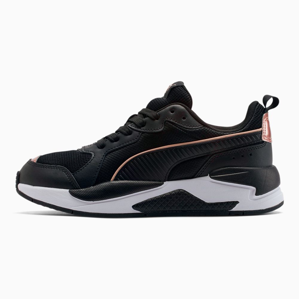 Puma X-RAY Metallic Shine Női Sportcipő - Fekete/Rózsaszín Arany ( Hungary - HZDWL8047 )